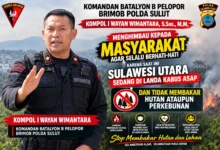 pelopor brimob polda sulut