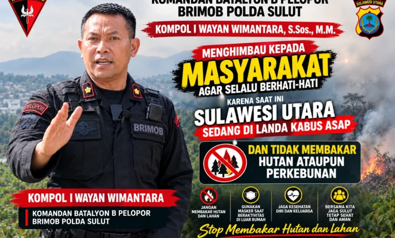 pelopor brimob polda sulut