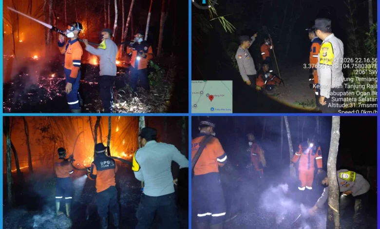 Foto pendukung berita Gerak Cepat Polsek Tanjung Raja, Karhutla 2 Hektare di Desa Tanjung Temiang Berhasil Dipadamkan