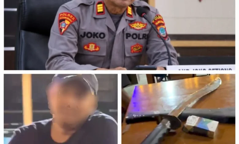 Foto pendukung berita Kasus Mengamuk Bawa Samurai di Kotamobagu Masuki Tahap Lanjutan, Tersangka EY Resmi Ditahan