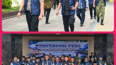 Foto pendukung berita Ketua Fraksi Golkar DPRD Psp H. Purnadi Hadiri Konferensi Pers Pengungkapan Kasus Narkoba Polres Padangsidimpuan