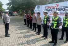 Foto pendukung berita Polsek Indralaya dan Polres Ogan Ilir Siaga Amankan Kejurnas Drag Bike Region 1 Putaran 4 Sumsel
