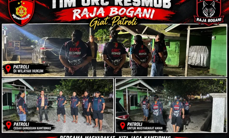 Foto pendukung berita Tim URC Resmob Raja Bogani Patroli Wilayah Dumoga, Dipimpin Langsung Oleh KBO Reskrim IPDA Dickson R.M Tindas